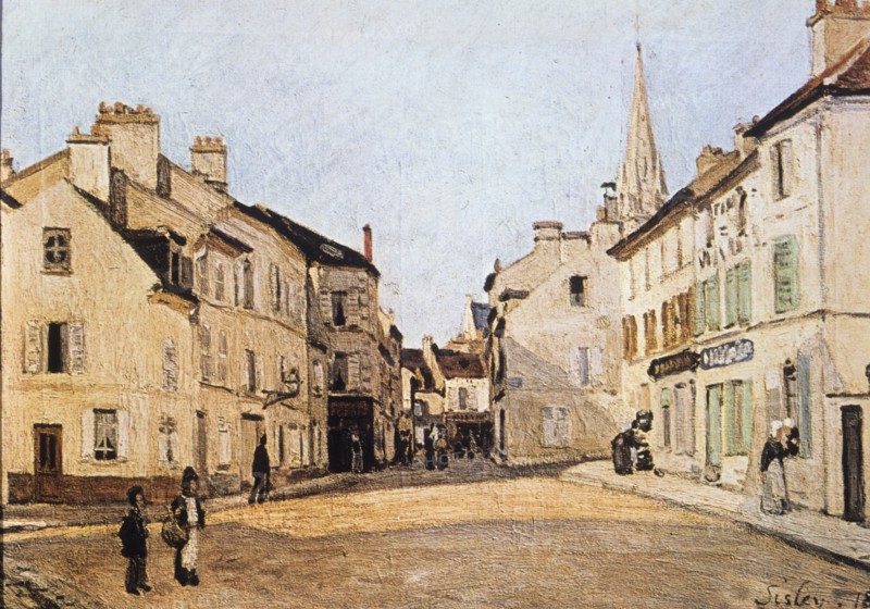 Square in argenteuil, alfred sisley, 1872