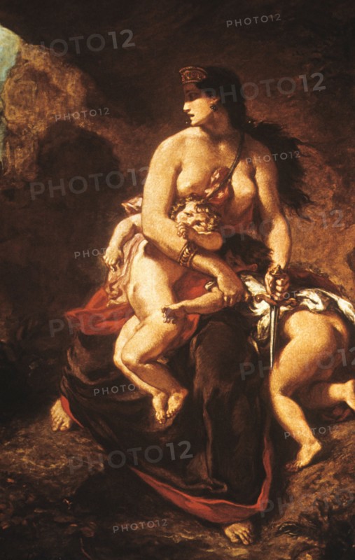 Medee, eugene delacroix, 1836-38
