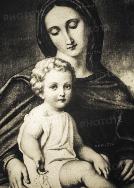 Madonna with child, house of santa maria goretti, Ferriere di Conca