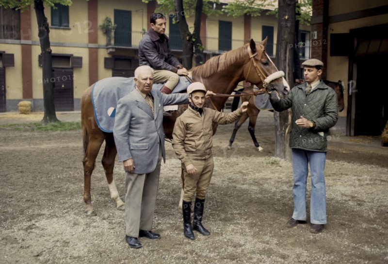 Gaetano Benetti with horse  Sirlad and  Tonino Di Nardo, 1978