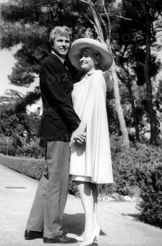 Anita ekberg with husband rik van nutter, 60s