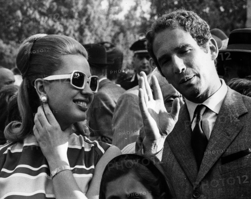 Ira von furstenberg with francois de suarez d'aulan, king of the champagne, 1966