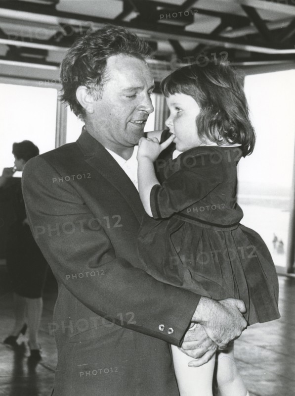 Richard burton with daughter maria, 60s