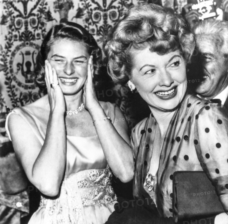 Ingrid bergman, lucille ball, hollywood, los angeles, 1959