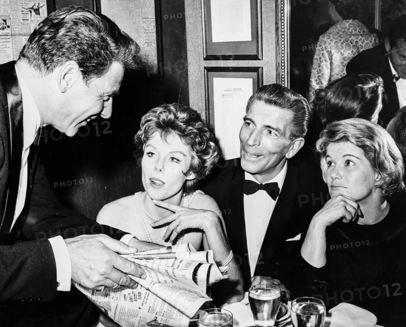 Jean pierre aumont, betsy von furstenberg, michael rennie, barbara bel geddes, new york 1961