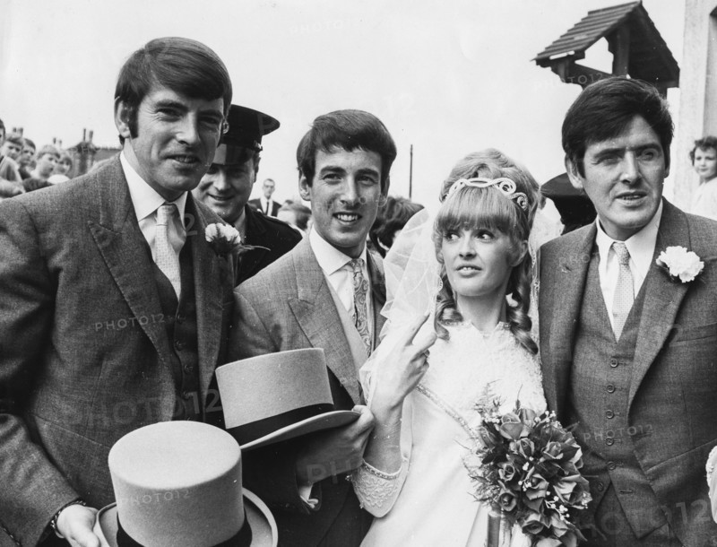 Declan cluskey and sandra williams wedding, conleth cluskey, john stokes, saint joseph church, stanford le hope, essex, 7th october 1968