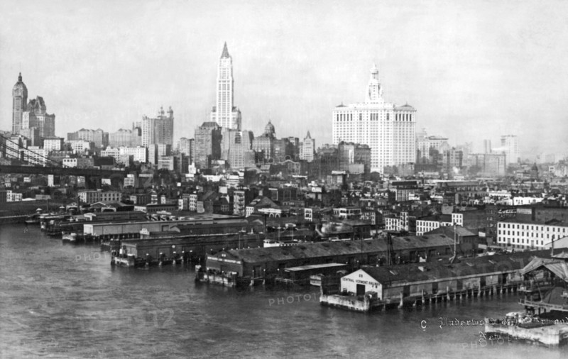 View of Lower Manhattan 1914
