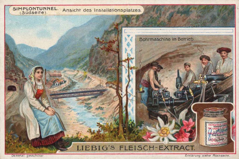 Picture series Simplon tunnel