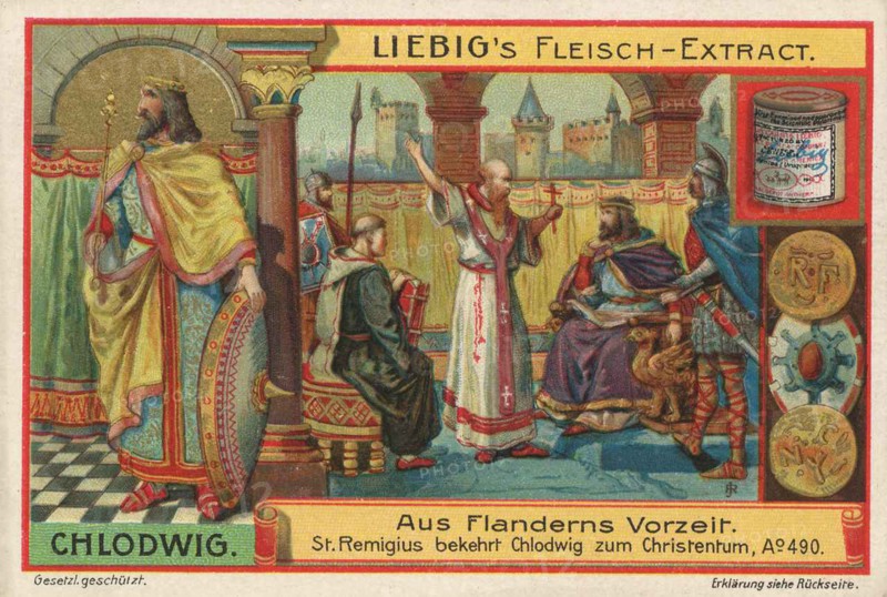Picture series from prehistoric times in Flanders