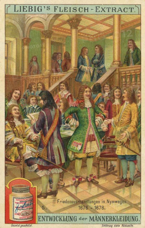 Picture series Development of men's clothing