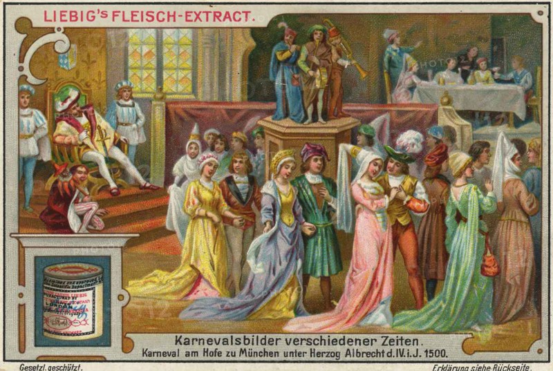 Picture series carnival pictures of different times
