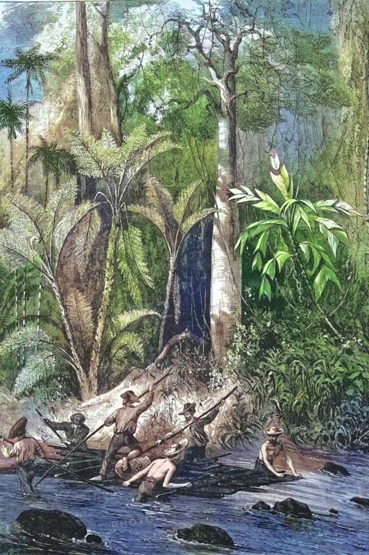 Construction of a road across the Isthmus of Panama