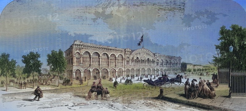 The new central station in Turin in 1869