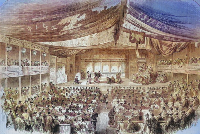theatrical performance in Osaka theater