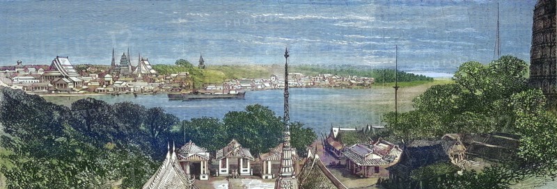 View of Bangkok in 1869