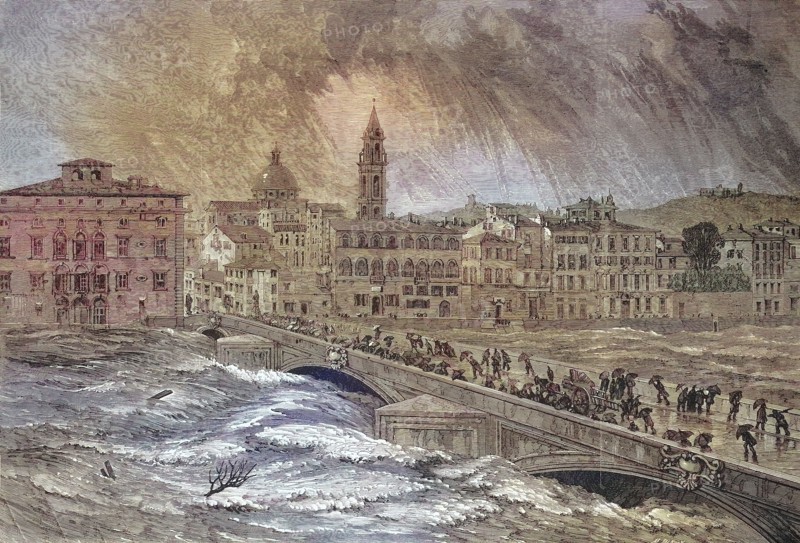 Flood of the river Arno