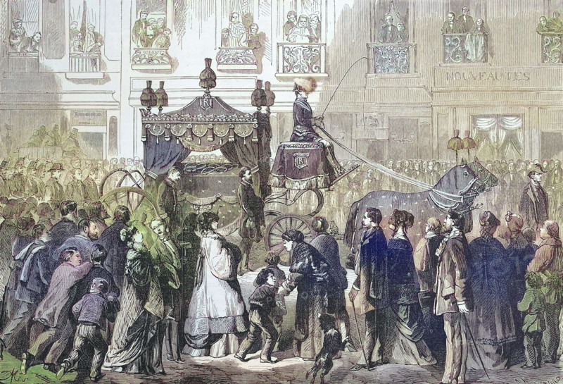 The funeral of Gioachino Antonio Rossini