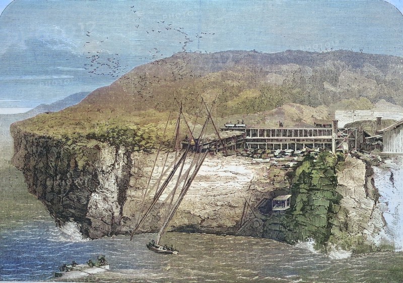 Mining of guano on Navassa Island