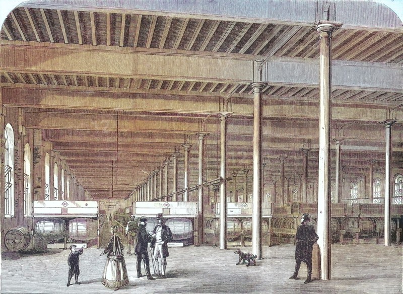 Cask store of the Allsopp Brewery in Burton upon Trent