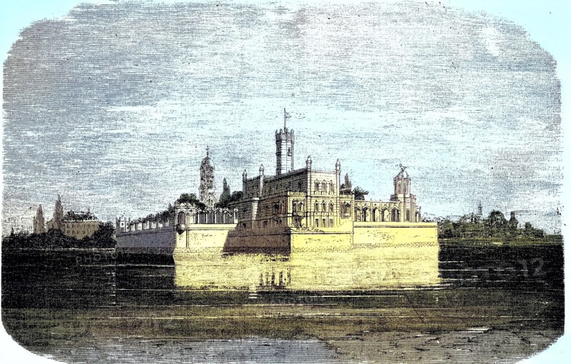 Montfort Castle on Lake Constance in 1869