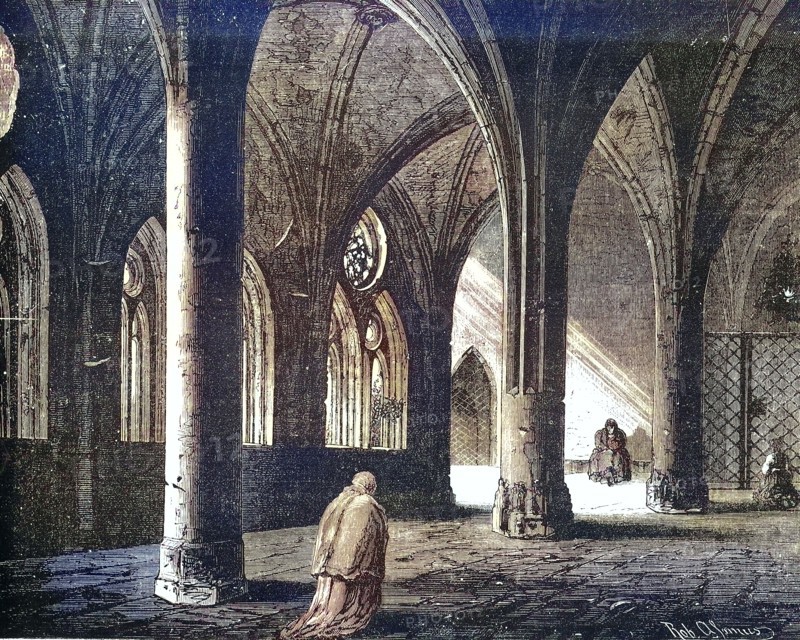 the cloister of the cathedral of Constance