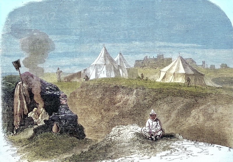 Egyptian border post on the border with Abyssinia