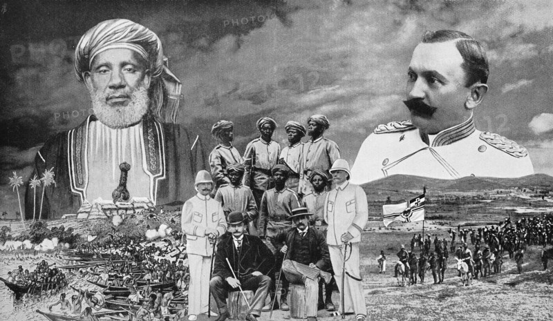 Captain Hermann Wissmann with his Askari troop liberating East Africa from the kidnapping of humans by Arab slave traders such as Tippu Tip