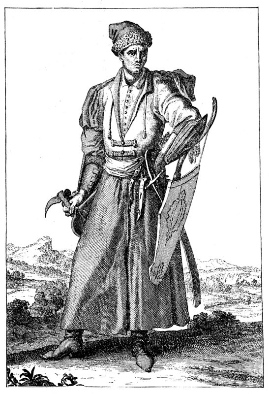Armed Polish nobleman in 1708