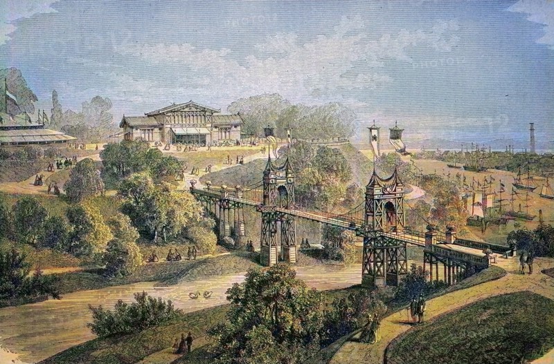 Projected buildings for the international horticultural exhibition in Hamburg