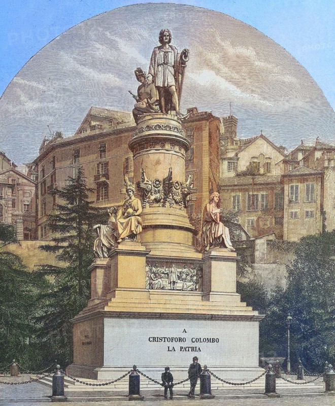 Das Kolumbus-Denkmal in Genua