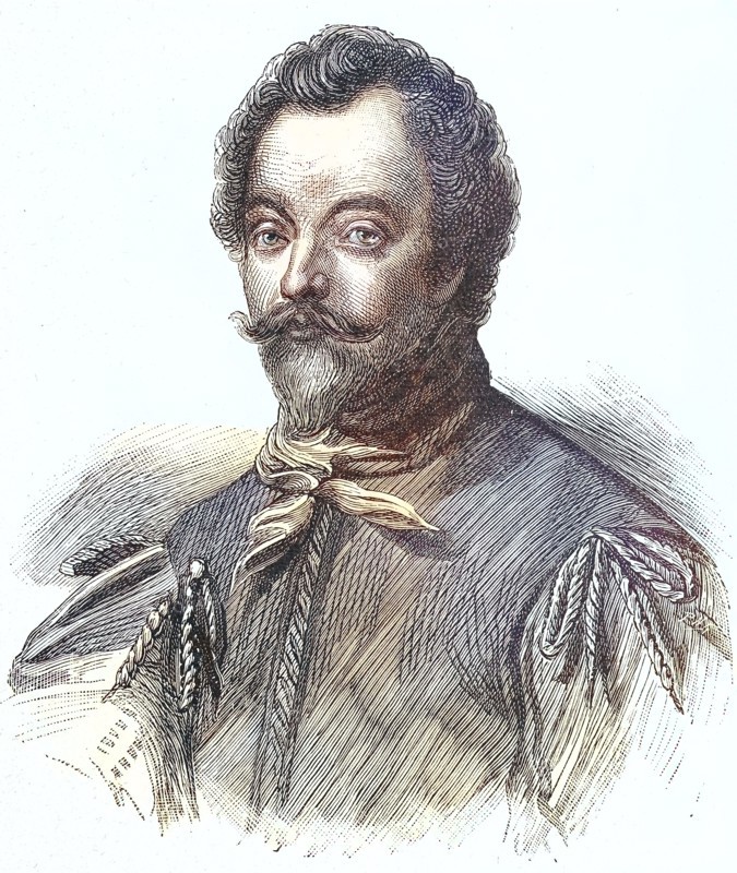 Sir Francis Drake, Vizeadmiral, 1540 - 1596, war ein englischer Seekapitän, Freibeuter, Seefahrer, Sklavenhändler und Politiker des elisabethanischen Zeitalters, historical, digital improved reproduction of an original from the 19th century / digitale Reproduktion einer Originalvorlage aus dem 19. Jahrhundert, Originaldatum nicht bekannt, ca 1880.