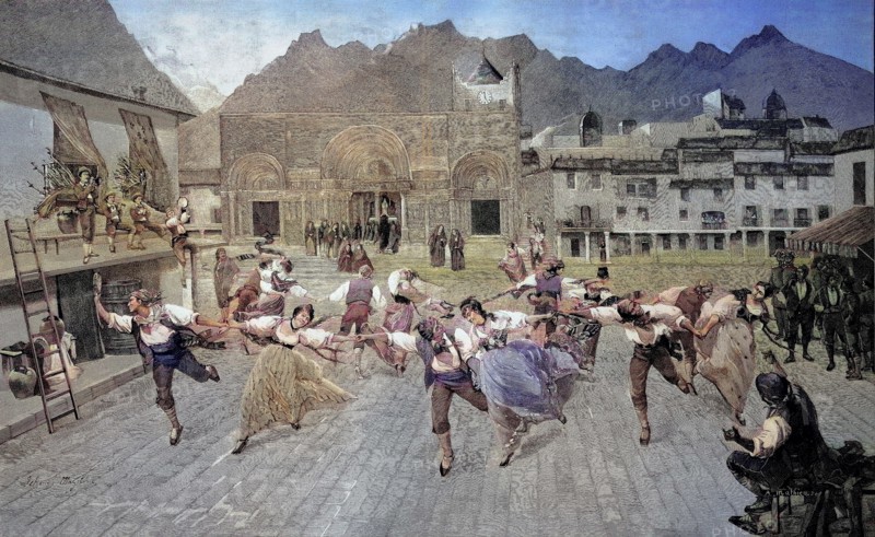 The farandole is an open-chain community dance popular in Provence