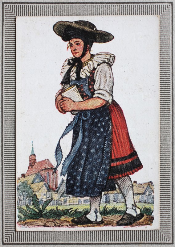 Traditional Costumes In Germany In The 19Th Century
