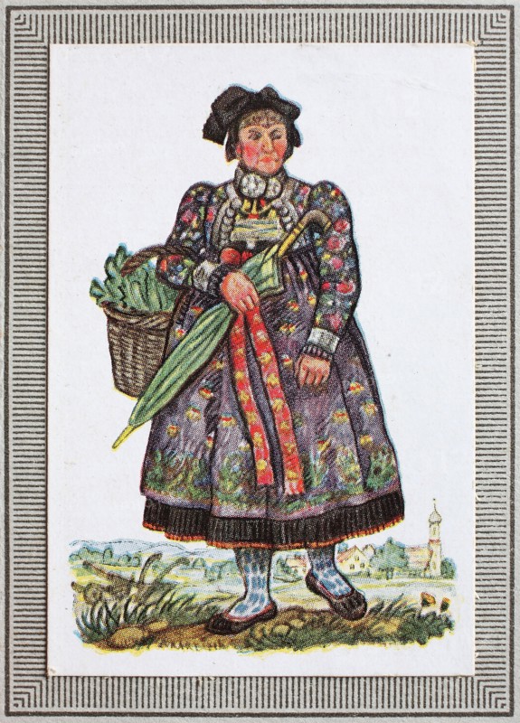 Traditional Costumes In Germany In The 19Th Century