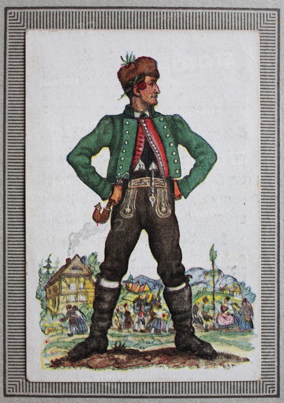 Traditional Costumes In Germany In The 19Th Century
