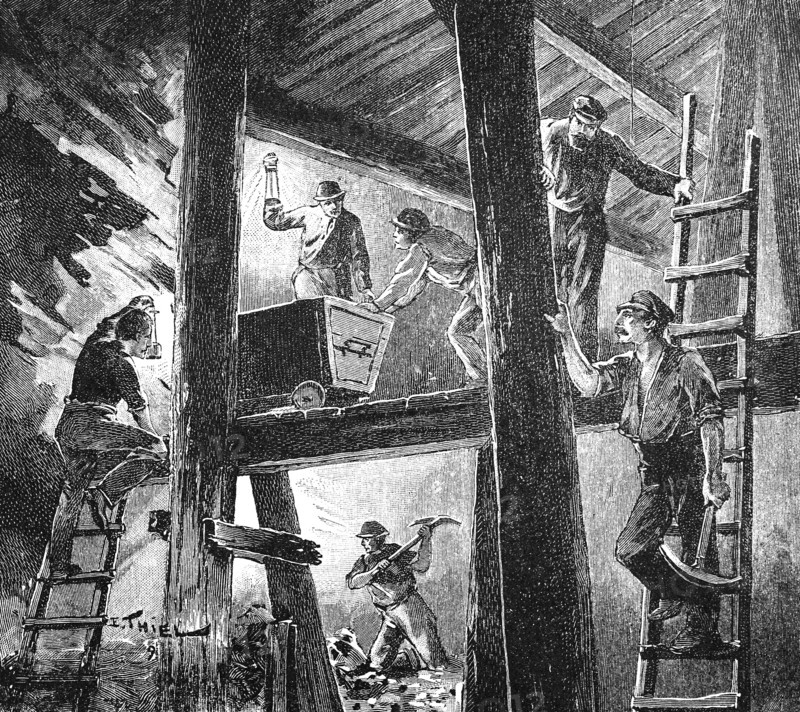 Labor At Work In A Mine