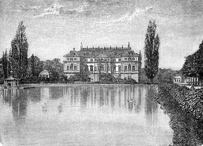 The Palais In The Great Garden In Germany In 1870