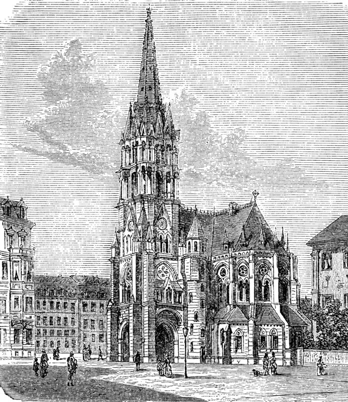 The Johanneskirche In Dresden In 1870