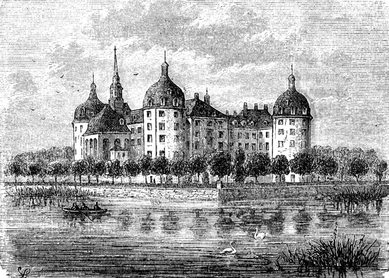 The Royal Hunting Lodge Moritzburg In 1870