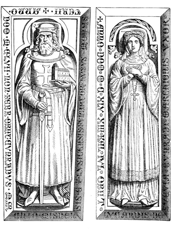 Konrad I Von Wettin And His Wife Luitgard Von Ravenstein (Around 1104 To 19 June 1146