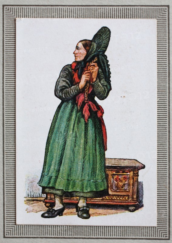 Traditional Costumes In Germany In The 19Th Century