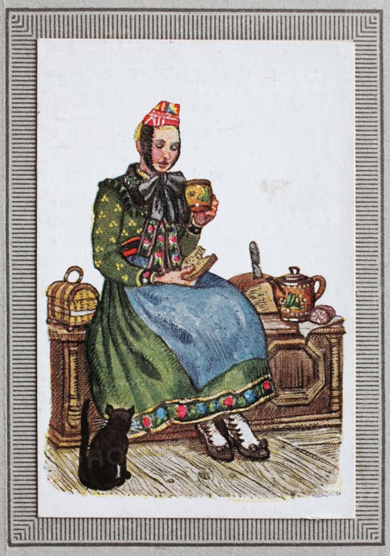 Traditional Costumes In Germany In The 19Th Century