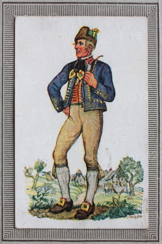 Traditional Costumes In Germany In The 19Th Century