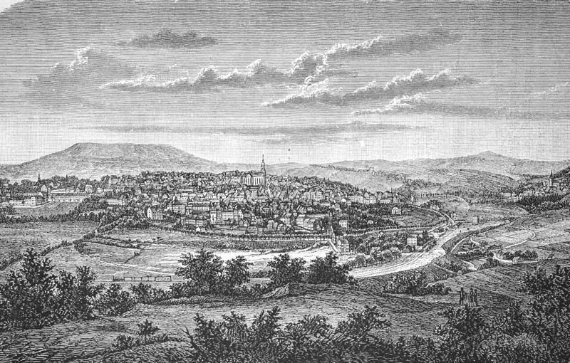 View From Annaberg Buchholz With The Pöhlberg