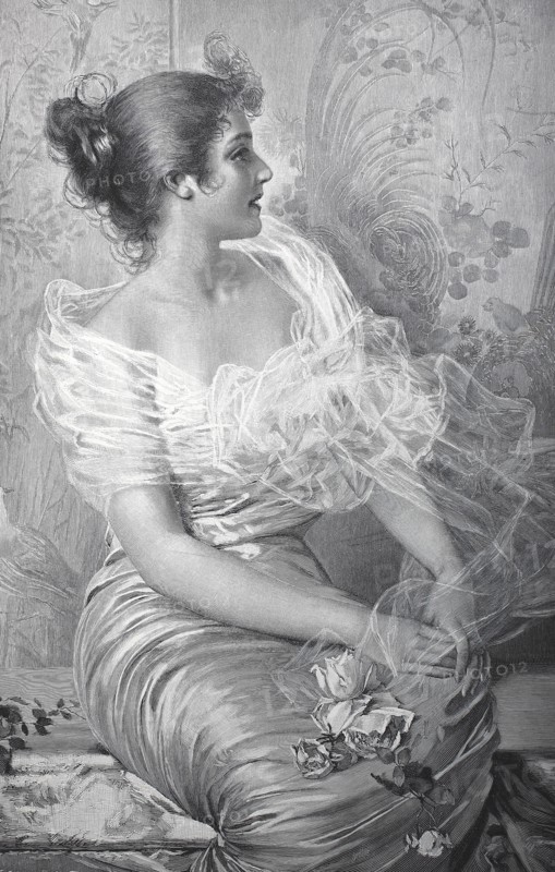 Young Woman In Tulle Dress