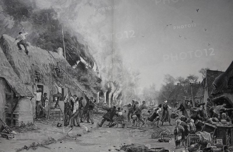 Great Fire In A Village