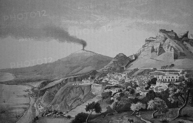 Castle Of The Normans Near Taormina And Etna