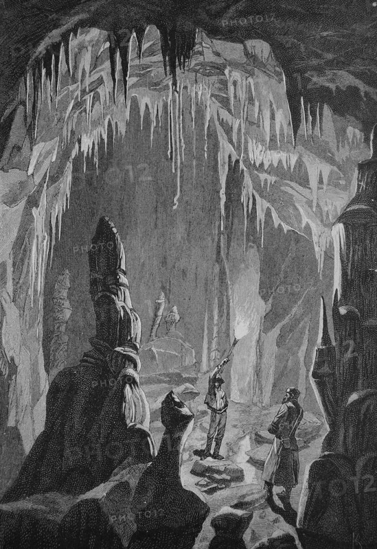Stalactite Cave In North America