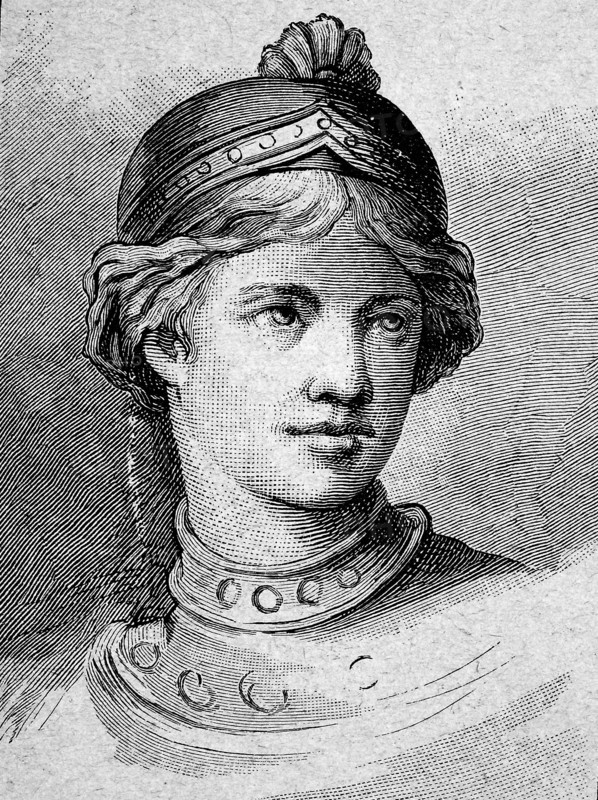 Byzantine Hair Style With Hood