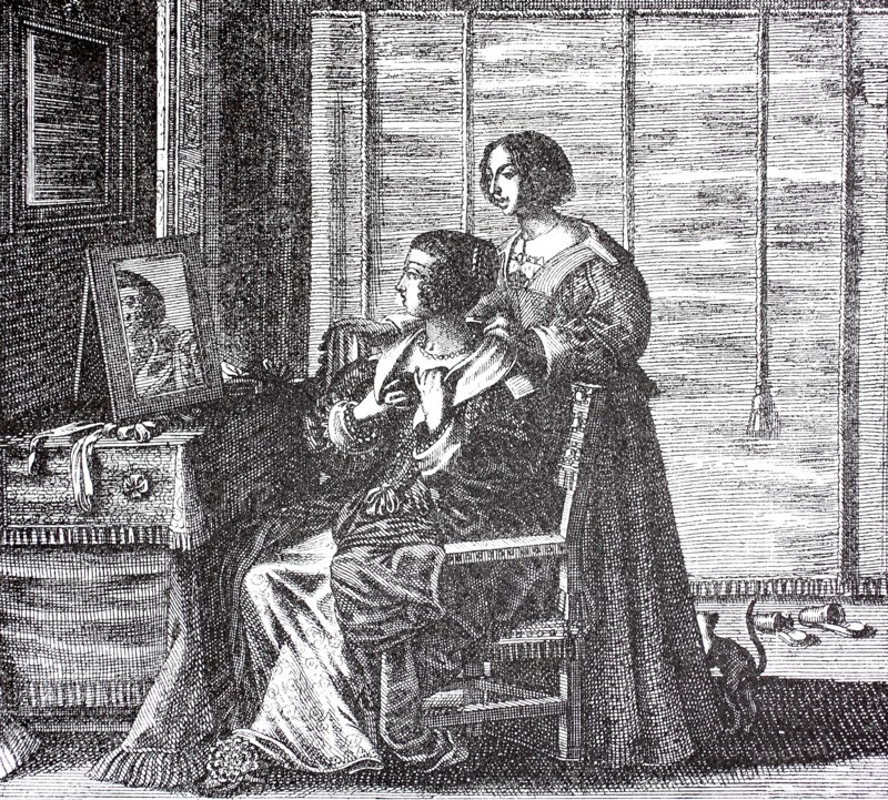 Lady Doing The Toilet